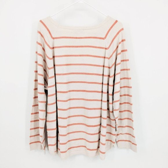 Barefoot Dreams CozyChic Ultra Lite Raglan Pullover Sand Dune Coral Plus Size 3X - Picture 2 of 5